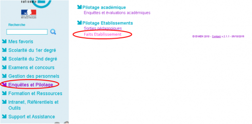 Fait établissement 1 Fait établissement 1